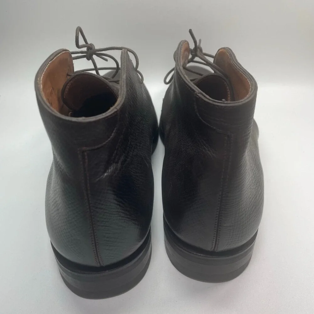 Sid Mashburn Men's‎ Dark Brown Utah Grain Calfskin Chukka Boot Size 10.5 $695